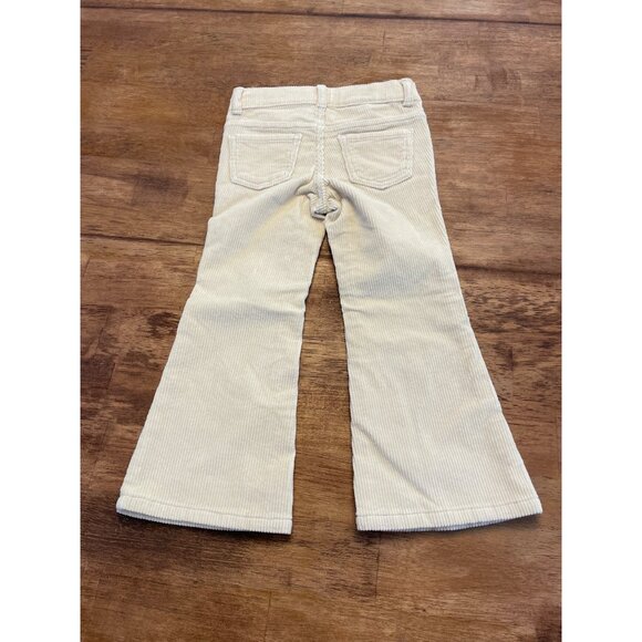 NWT Thereabouts Girls' Corduroy Bell Bottom Pants 4 Reg Ivory #R-5-115-10 - Picture 6 of 7